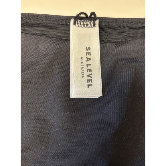 Sea Level Australia NWOT Eco Essentials Regular Cheeky Pant Size 4 Black Beach - Picture 5 of 5